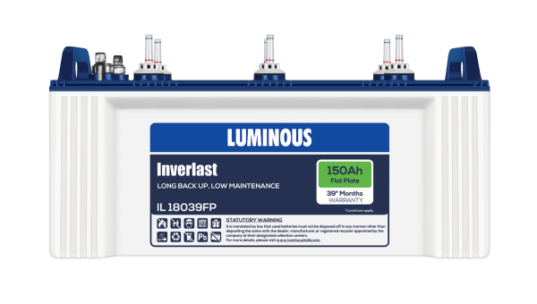 LUMINOUS INVERLAST RC 18000 ST150Ah Battery