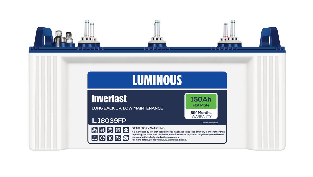 Luminous Inverlast Rc St150ah Battery Apex Power Shop