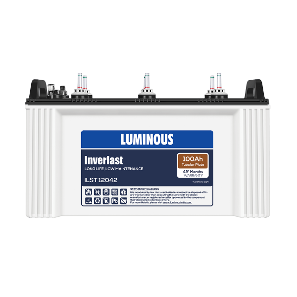 LUMINOUS INVERLAST ILST 12042 100Ah TUBULAR Battery