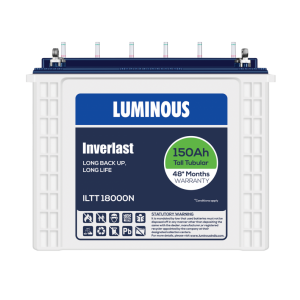 LUMINOUS INVERLAST-ILTT 18000N 150Ah TUBULAR Battery