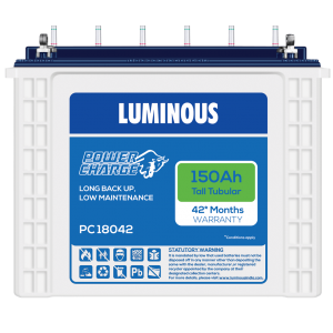 LUMINOUS POWER CHARGE-PC 18042 150Ah TUBULAR BATTERY