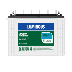 LUMINOUS SHAKTI CHARGE-SC 16054 135Ah TUBULAR BATTERY