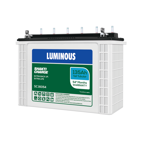 LUMINOUS SHAKTI CHARGE-SC 16054 135Ah TUBULAR BATTERY