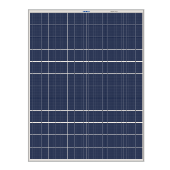 LUMINOUS Solar Panel 100W / 12V Mono